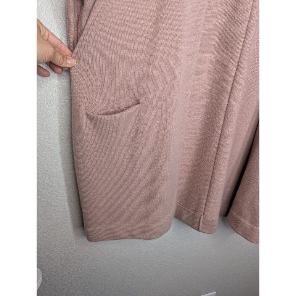 EUC Vince 100% Cashmere Open Front Cardigan Sz XS Pink Relaxed Soft Oversized - Picture 5 of 8
